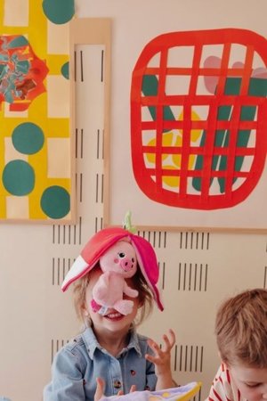 FLIPETZ pliušinis žaislas - paršelis ridike, 80109 