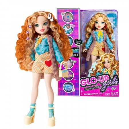 GLO UP GIRLS lėlė su aksesuarais Rose, 2 serija, 83016 83016