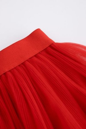 COCCODRILLO sijonas, raudonas, ZC5124202EJG-009-116, 116 cm 