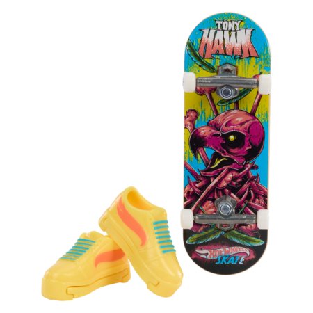 HOT WHEELS pirštų riedlentė su neoninėmis kaukolėmis ikvėptos Tony Hawk asort., HPG21 