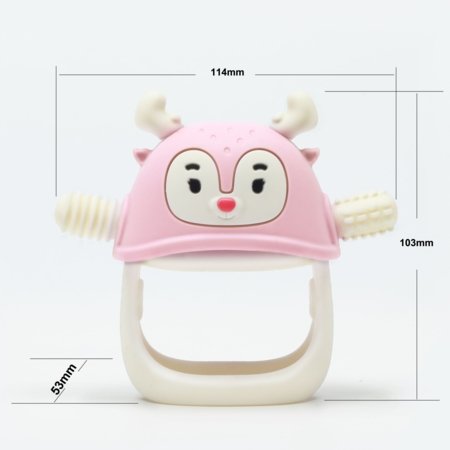 SMILY MIA kramtukas REINDEER, Light Pink, 3 mėn+, M12032-1 