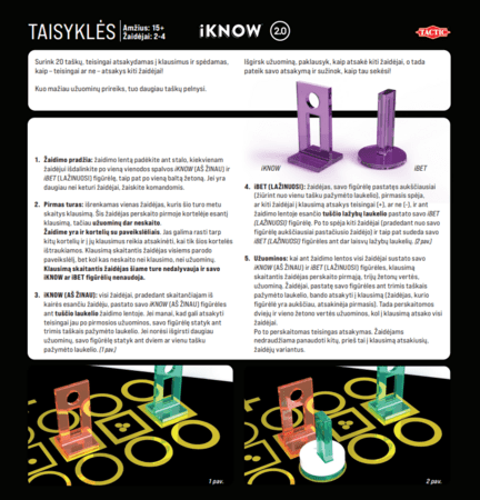TACTIC Stalo žaidimas iKNOW 2.0 LT, 59251 
