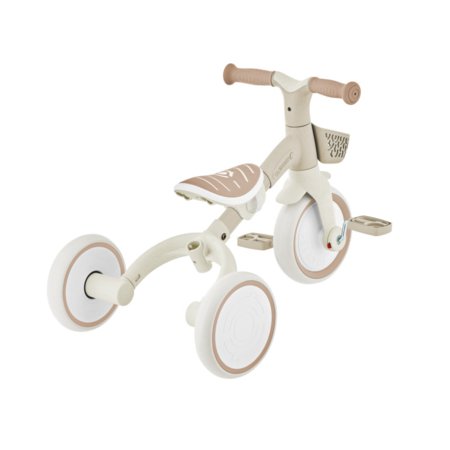 GLOBBER mokomasis triratukas Learning Trike, 3in1 Plus, kokosinis, 738-466 