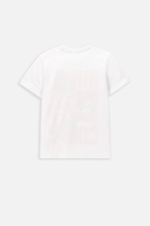 COCCODRILLO marškinėliai trumpomis rankovėmis EVERYDAY BOY C, balti, WC4143209VBC-001-152, 152 cm 