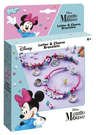 TOTUM DISNEY MINNIE MOUSE kūrybinis rinkinys Letter & Charm Bracelets, 580176 580176