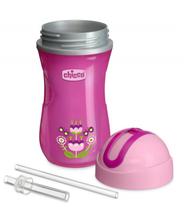 CHICCO gertuvė 14m+ 266ml Pink 8058664070114