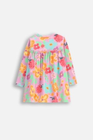 COCCODRILLO suknelė ilgomis rankovėmis MAXITROPIC GIRL NEWBORN, spalvota, WC5129601MGN-022-086, 86 cm 