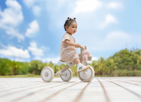 GLOBBER mokomasis triratukas Learning Trike, 2in1 Plus, kokosinis, 737-466 