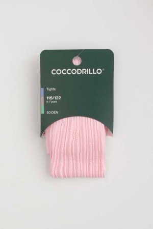 COCCODRILLO pėdkelnės TIGHT MICROFIBRE COLORFUL, rožinės, ZC5380310TMC-007-104, 104/110 cm 
