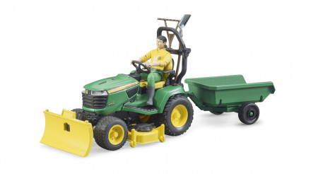 BRUDER traktorius John Deere Lawn su priekaba ir sodininku, 62104 62104