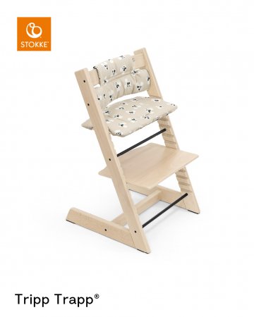 STOKKE maitinimo kėdutės paminkštinimas, Tripp Trapp, Mickey Signature beige, 619007 619007