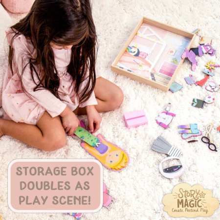 STORY MAGIC kūrybinis rinkinys Medinė aprengiama lėlė, 201243 