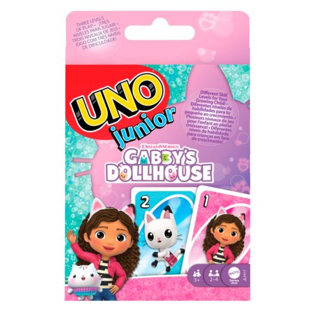 MATTEL GAMES UNO Junior kortų žaidimas Gabby’s Dollhouse, JLH17 