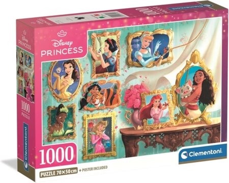 CLEMENTONI DISNEY PRINCESS dėlionė, 1000 det., 37046 
