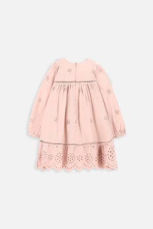 COCCODRILLO suknelė ilgomis rankovėmis NATURE GIRL NEWBORN, rožinė, ZC3128102NGN-007 