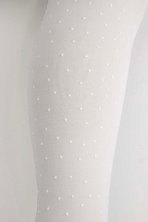 COCCODRILLO pėdkelnės TIGHT MICROFIBRE COLORFUL, baltos, cm 