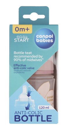 CANPOL BABIES EasyStart Anti-Colic buteliukas 120ml GOLD, 35/239_pin 
