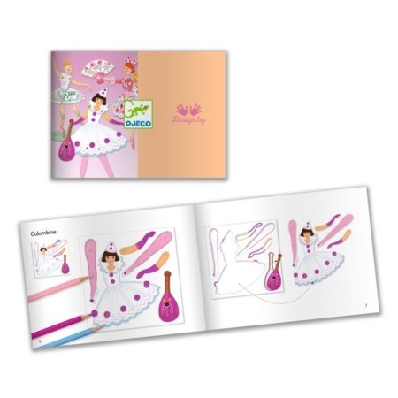 DJECO Judančios popierinės lėlės Balerinos, DJ09649 