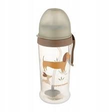 CANPOL BABIES neišsipilantis buteliukas su šiaudeliu DOGS, 350 ml., 56/510_bro 
