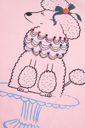 COCCODRILLO marškinėliai FROSTING PUDDLE GIRL KIDS, rožiniai, cm 