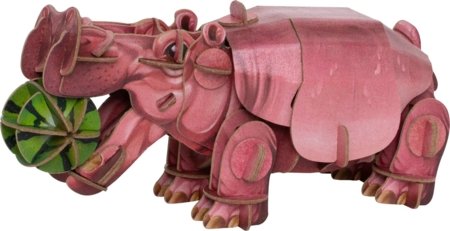 MAKEBUG 3D popierinė delionė hippo, MB-D-0019 