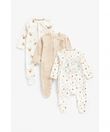 MOTHERCARE šliaužtinukas ilgomis rankovėmis, 3 vnt., BB764 567872