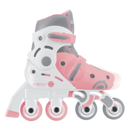GLOBBER riedučiai Learning Skates 2 in 1, dydis 30-33, pasteliniai rožiniai, 783-210 