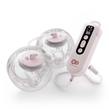KINDERKRAFT dvigubas nešiojamas elektrinis pientraukis GENTLEFLOW, pink, KEGEFL00PNK0000 