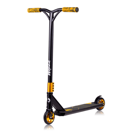 LIONELO paspirtukas WHIZZ, Black carbon yellow, LO-WHIZZ 