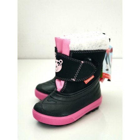 DEMAR žieminiai sniego batai BEAR, juodi/rožiniai, 1507, 22-23 1507 28-29