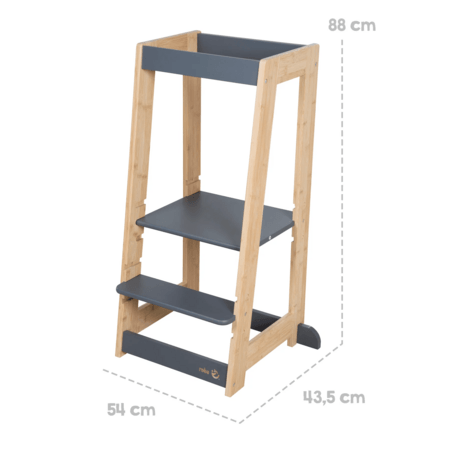ROBA virtuvės bokštelis, Anthracite/Bamboo, 440113AB 