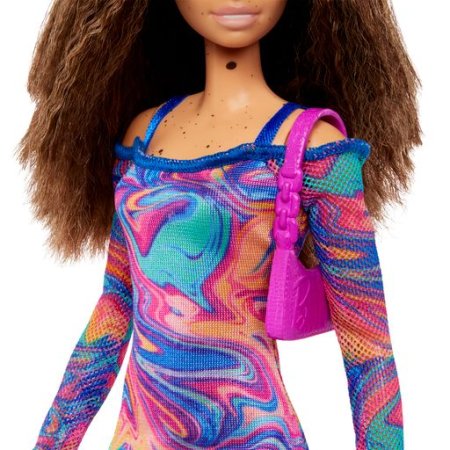 BARBIE lėlė su įvairiaspalve suknele, HJT03 HJT03