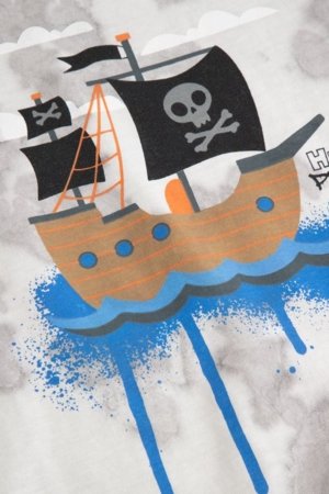 COCCODRILLO marškinėliai trumpomis rankovėmis, pilki, WC6143202RBK-019-116, 116 cm 