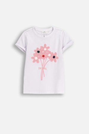 COCCODRILLO marškinėliai, balti, ZC5143202FGK-001-122, 122 cm 