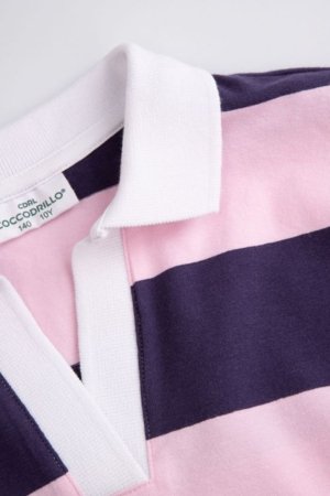 COCCODRILLO polo marškinėliai ilgomis rankovėmis, rožiniai, cm 