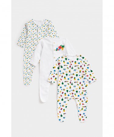 MOTHERCARE šliaužtinukas ilgomis rankovėmis, 3 vnt., EB815 626096