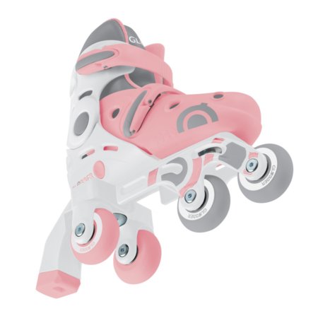 GLOBBER riedučiai Learning Skates 2 in 1, dydis 30-33, pasteliniai rožiniai, 783-210 