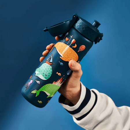 ION8 nerūdijančio plieno gertuvė, Whales, 600ml, I8SS600PTWHALES 
