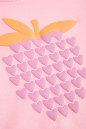 COCCODRILLO marškinėliai ilgomis rankovėmis, rožiniai, WC6143103HGN-033-080, 80 dydis 