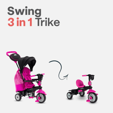 SmarTrike Swing DLX triratukas, rožinis, 6500600 