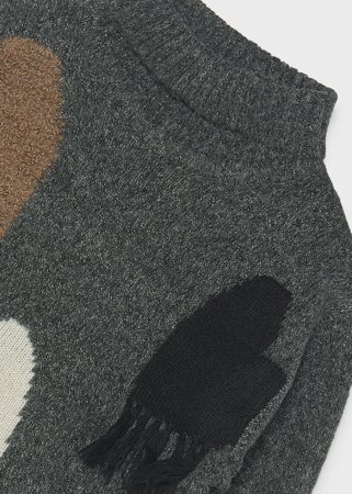MAYORAL megztinis aukštu kaklu, gray, 7.340-14, 128  cm 