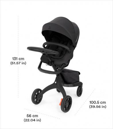 STOKKE vežimėlis XPLORY® X, rich black, 571401 571401