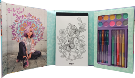 WOW GENERATION piešimo knyga Mandala Art Kit, WOW00084 