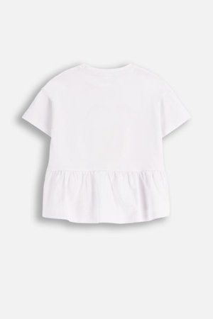 COCCODRILLO marškinėliai trumpomis rankovėmis LICENCE GIRL, balti, WC5143202LGD-001-122, 122 cm 