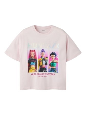 NAME IT KPOP marškinėliai trumpomis rankovėmis, 13264033-EDD0DD, dydis 