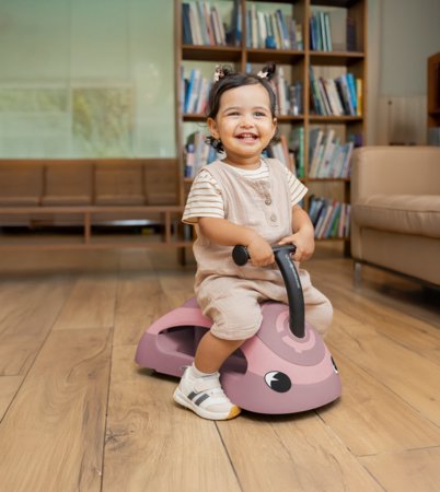 GLOBBER paspiriama mašinėlė Walk 'n Roll 2in 1 Ecologic, rožinis, 830-510 