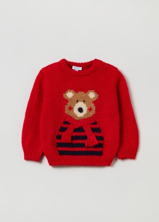 OVS BOY9-36M TRICOT 2H 12-18 RED 001926468 