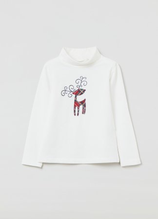 OVS GIRL3-10Y T-SHIRTS L/S 2H 9-10 WHITE 001339605 001339605