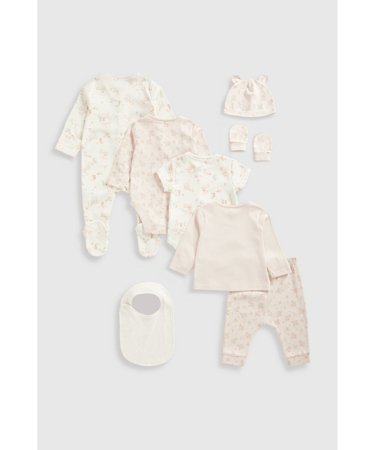 MOTHERCARE 8 dalių komplektas kūdikiui, IF335 74 