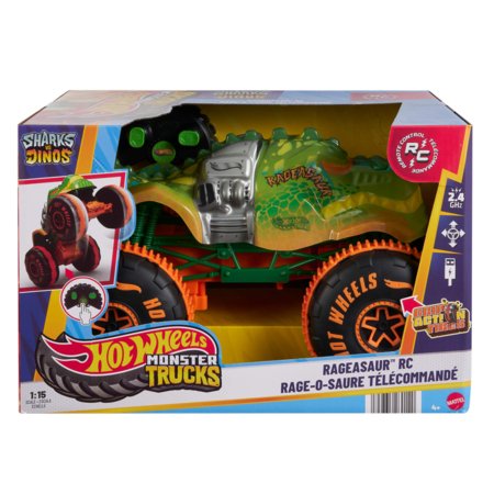 HOT WHEELS Monster Trucks RC automodelis – Rageazauras, JBH03 